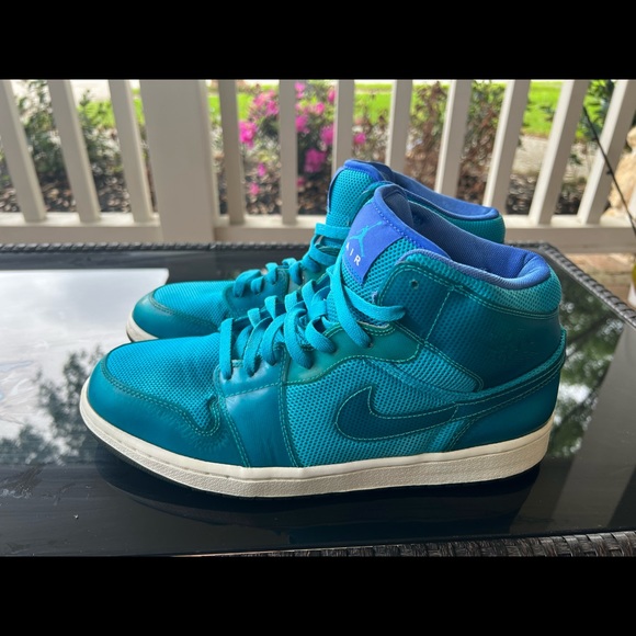Nike Air Jordan 1 Phat Basketball Shoe Mens SZ 12 364770-401 Charlotte Hornets - Picture 4 of 8